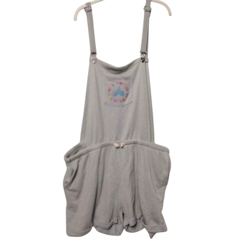 Disney Parks Dose of Disney Relaxed Sweat knit Shortalls Bib Overalls